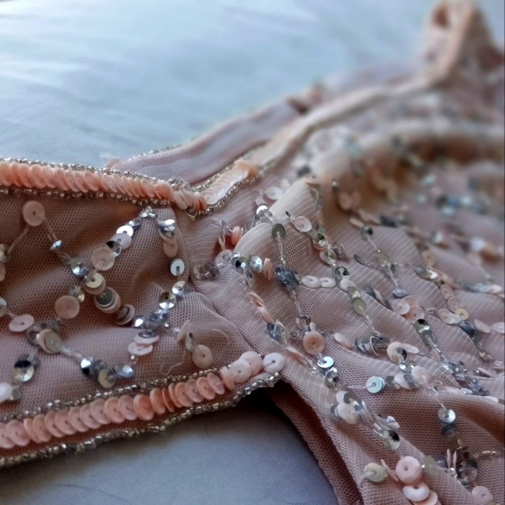 Adrianna Papell Beaded and Sequenced Evening Gown